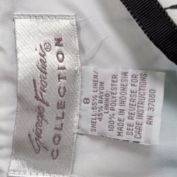 Giorgio Fiorlini Linen Blend Floral Detailed Skirt Women's Cottagecore, 8 - Picture 2 of 7